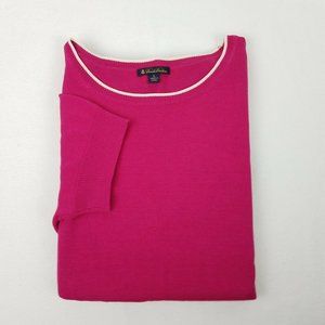 Brooks Brothers Silk/Cotton Short Sleeve Sweater L